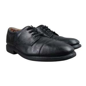 Dockers Shoes Mens 12 Oxford Derby Black Leather Gordon Classic Formal Cap Toe